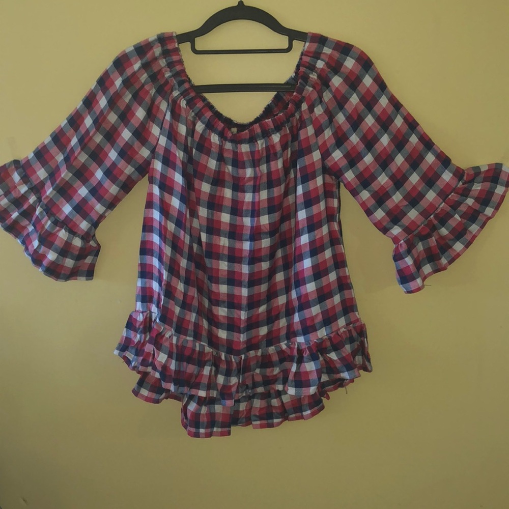 Plaid Blouse